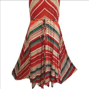 Ralph Laurent dress P L southern print petite large knit strechable